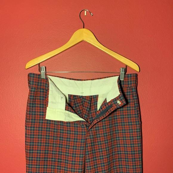 SOLD Vintage LEVI panatella disko funky plaid pant - Picture 2 of 8